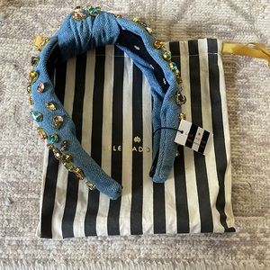 NWT! Lele Sadoughi Denim Candy Jeweled